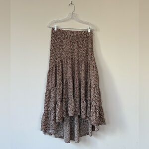 Bohemian High-Low Floral Skirt